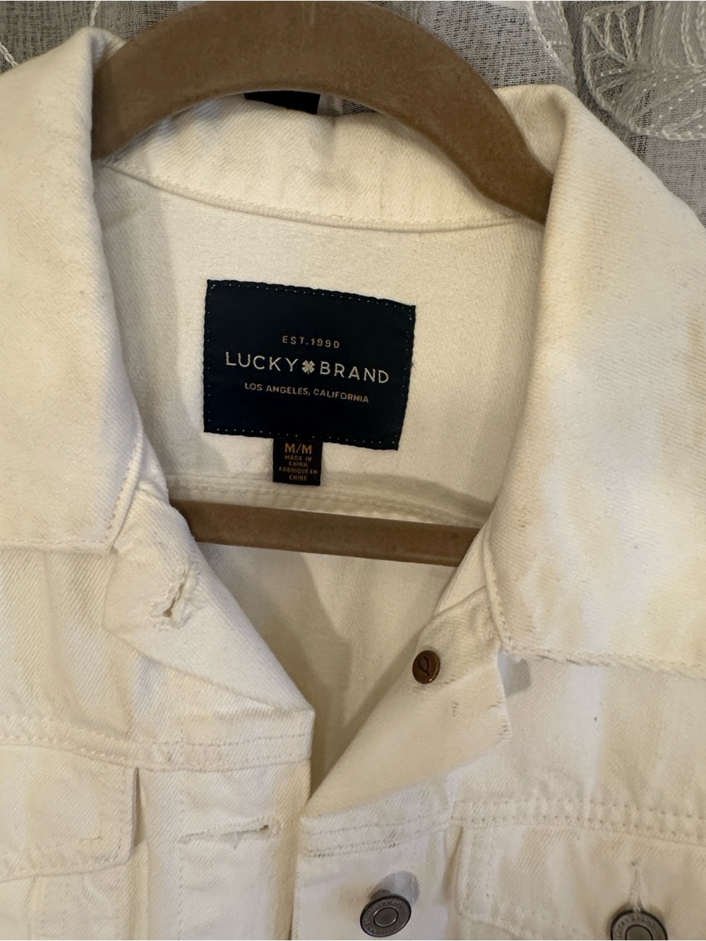 Lucky Brand Women's white Denim Jacket - Picture 4 of 11